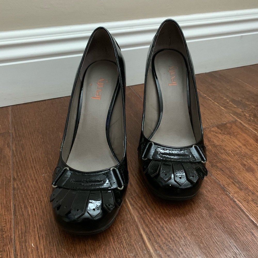 Levity Patent Leather Black Heel Size 8